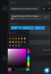 Manually set colors for each Dimension on charts