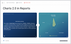 Reports: different metric Visualization Types on Side-by-Side Slide