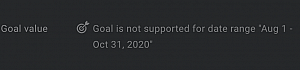 Ability to set up Custom Date Range on Goals